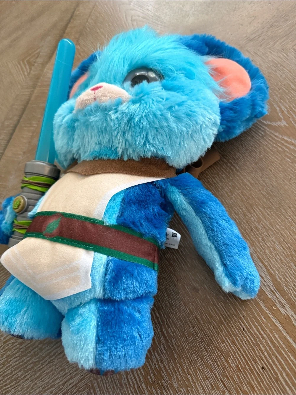 Hasbro Star Wars Blue Jedi Plush Stuffed Animal Light-Up Lightsaber Toy